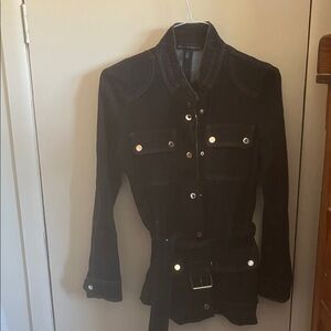 White House Black Market Black Utility Jacket